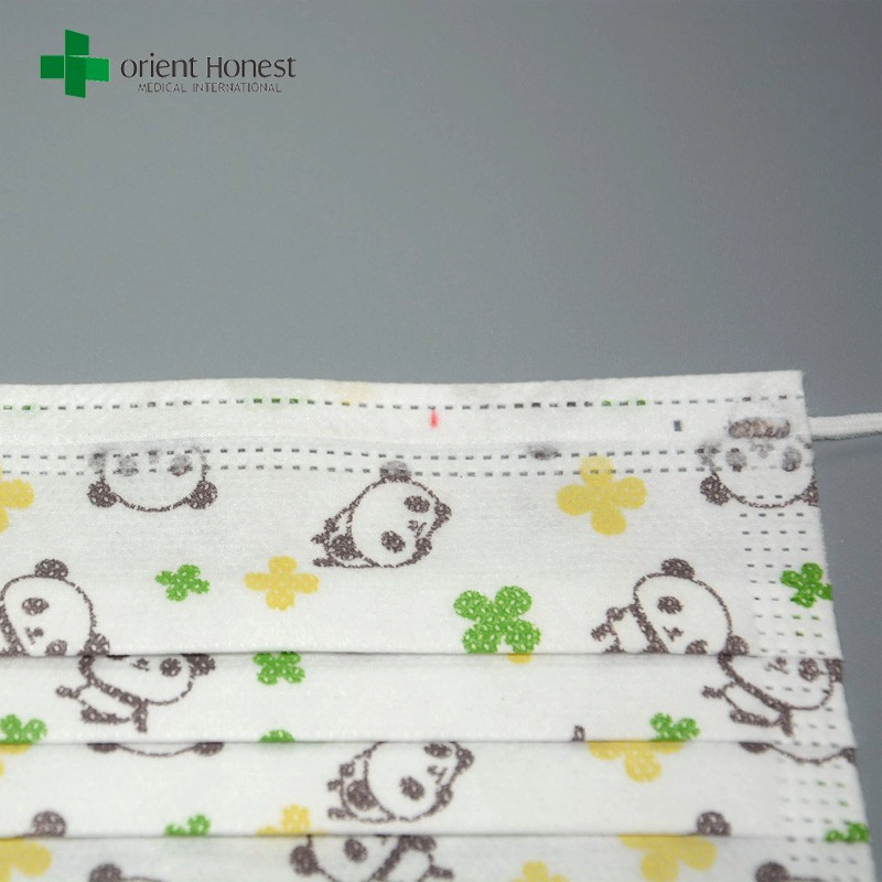 Disposable printed face mask manufacturers , nonwoven face mask with logo print , medical mask with a pattern