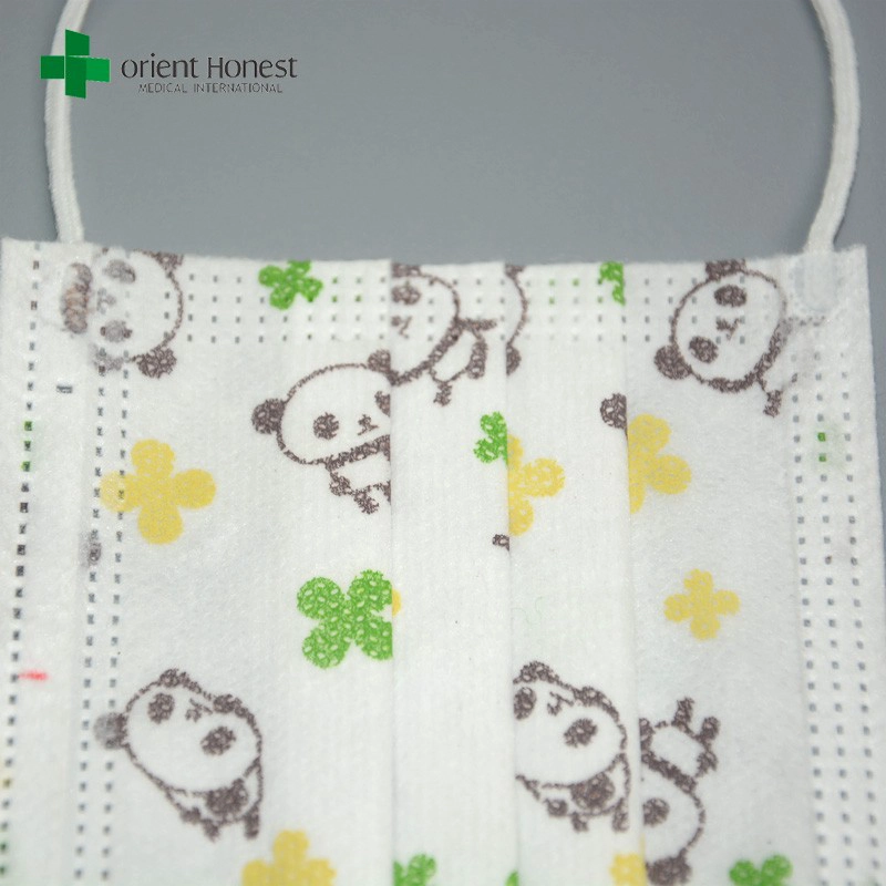 Disposable printed face mask manufacturers , nonwoven face mask with logo print , medical mask with a pattern