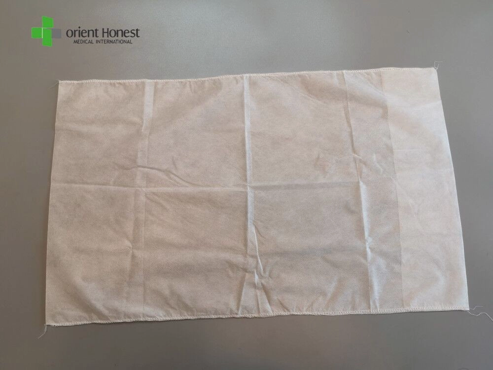 Hubei manufacturer SMS disposable pillow cover with edgefold