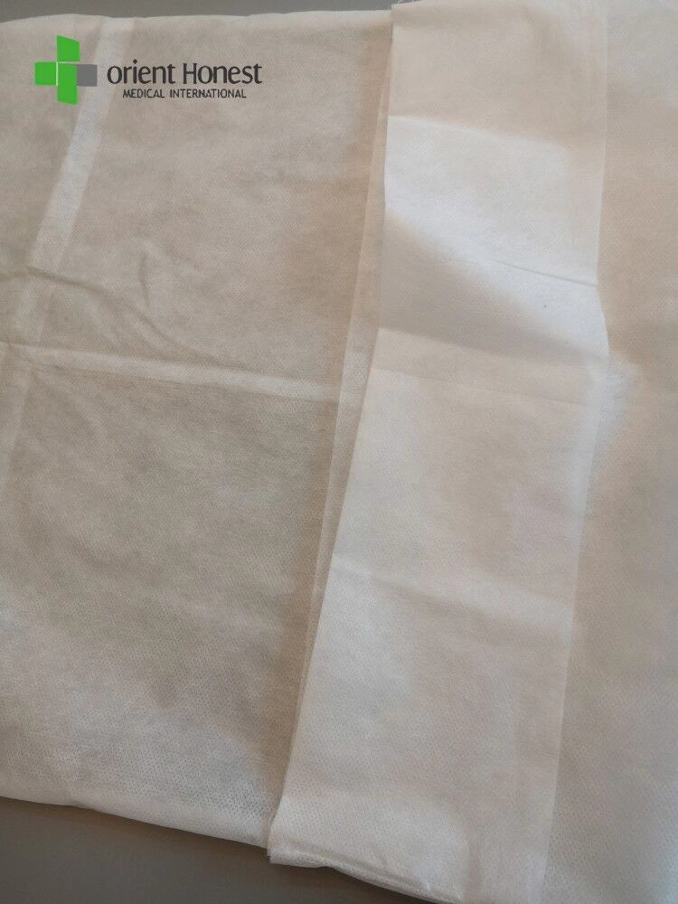 Hubei manufacturer SMS disposable pillow cover with edgefold