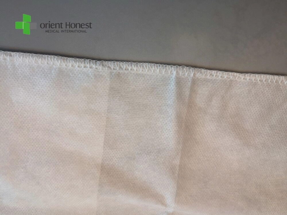 Hubei manufacturer SMS disposable pillow cover with edgefold