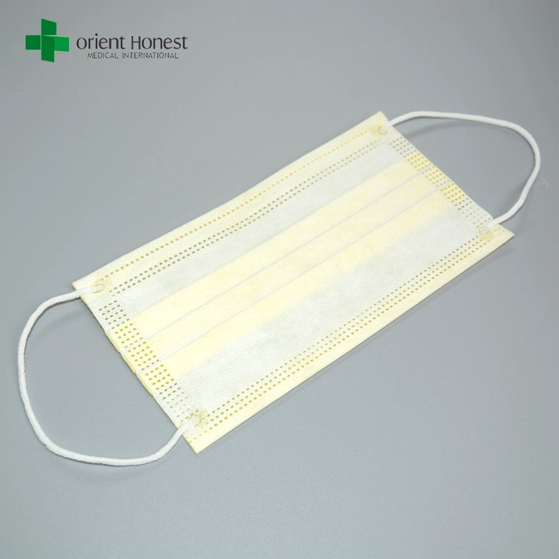Los fabricantes para niños mascarilla desechable, al por mayor no tejido aislamiento máscara de la cara, color de la luz máscaras contra el polvo no tejido