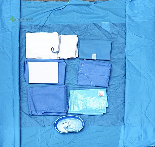 Set di drappi sterile sterile sterile medico Set universale Pack General Ki