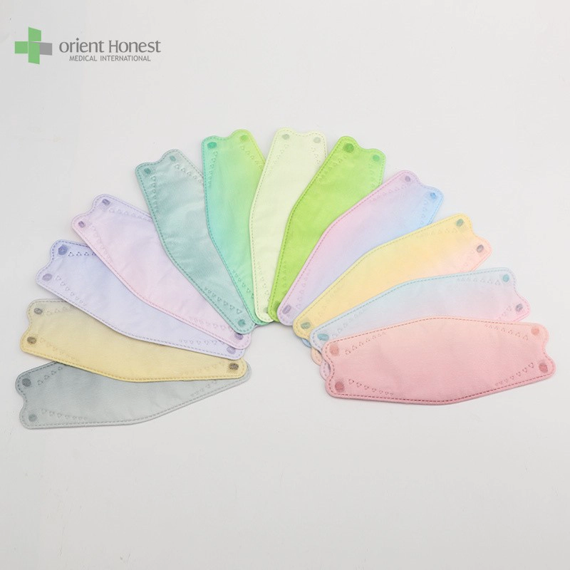 Multiple protection 4 ply disposable Color gradient KF94 face mask China factory