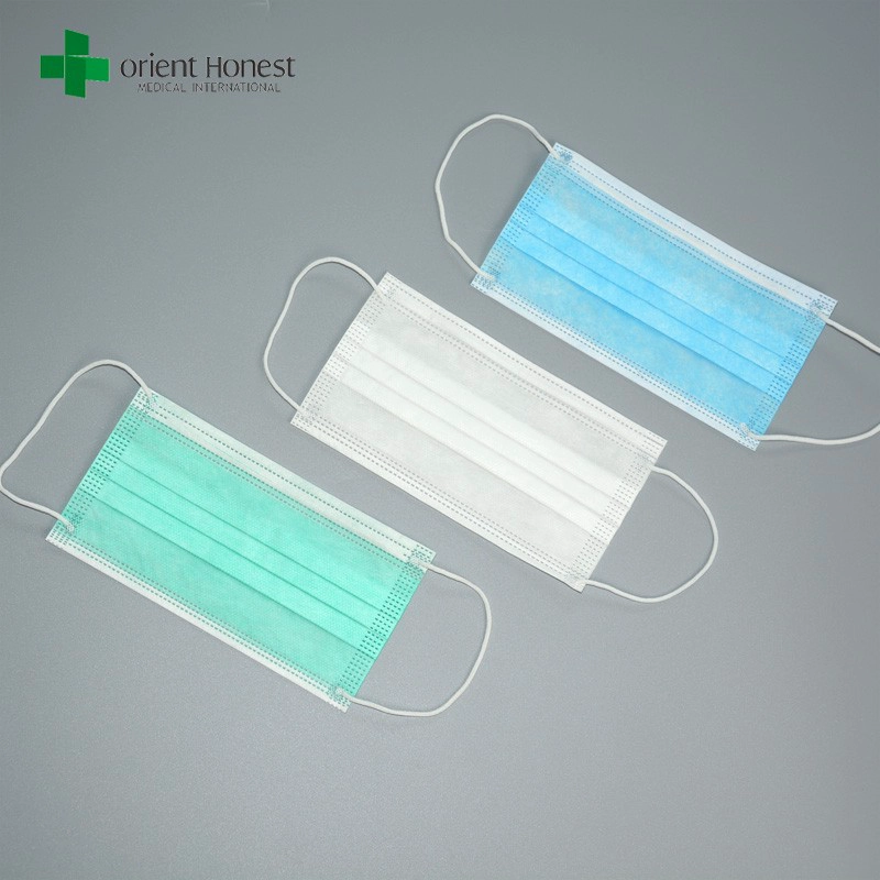 Nonwoven pleated face mask , modern surgical masks , nurse and patient protective mask
