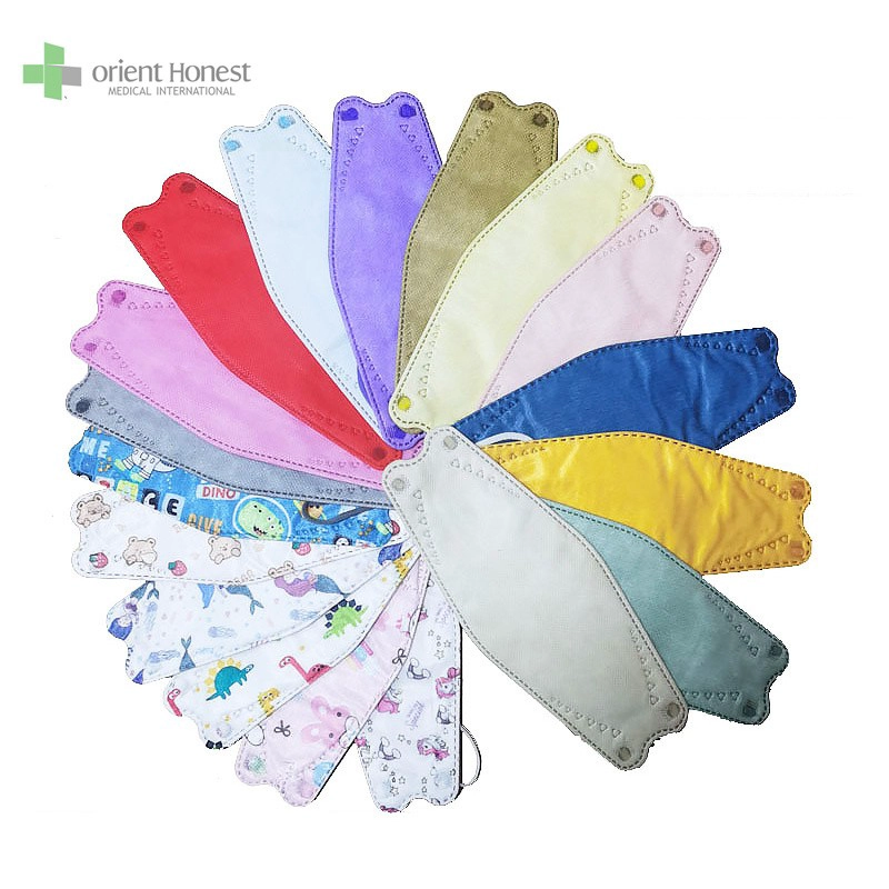 Printed disposable KF94 face masks 3D masks BFE>95%