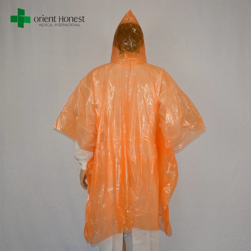 China Regen Poncho Set Bunt orange Hersteller
