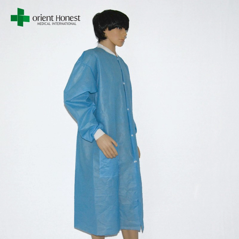 Surgical Lab coat with knitted cuffs medical supplier