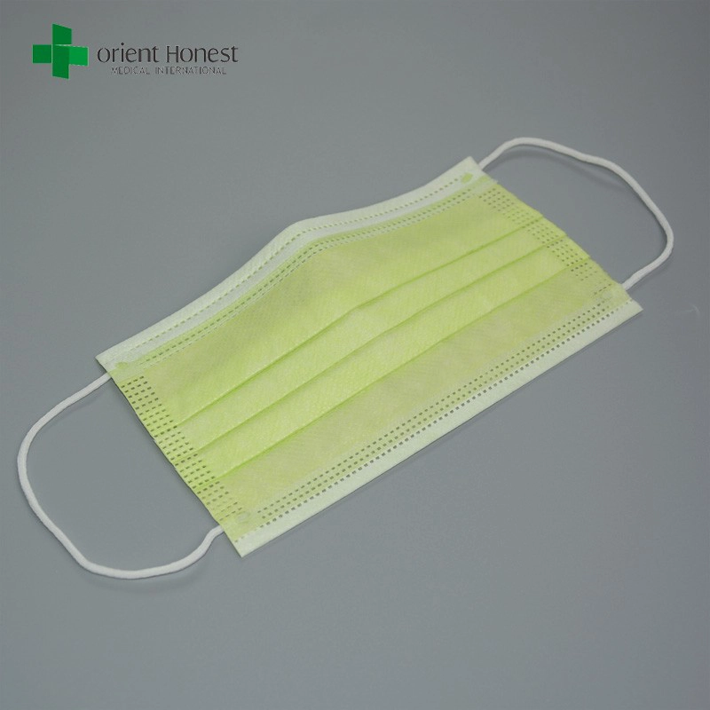 TYPE IIR surgical mask , 3 plys disposable full face mask , medical face masks
