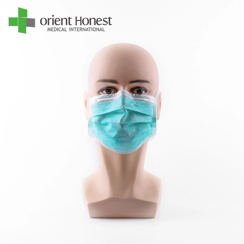 The disposable 3 ply PP nonwoven tie on face mask