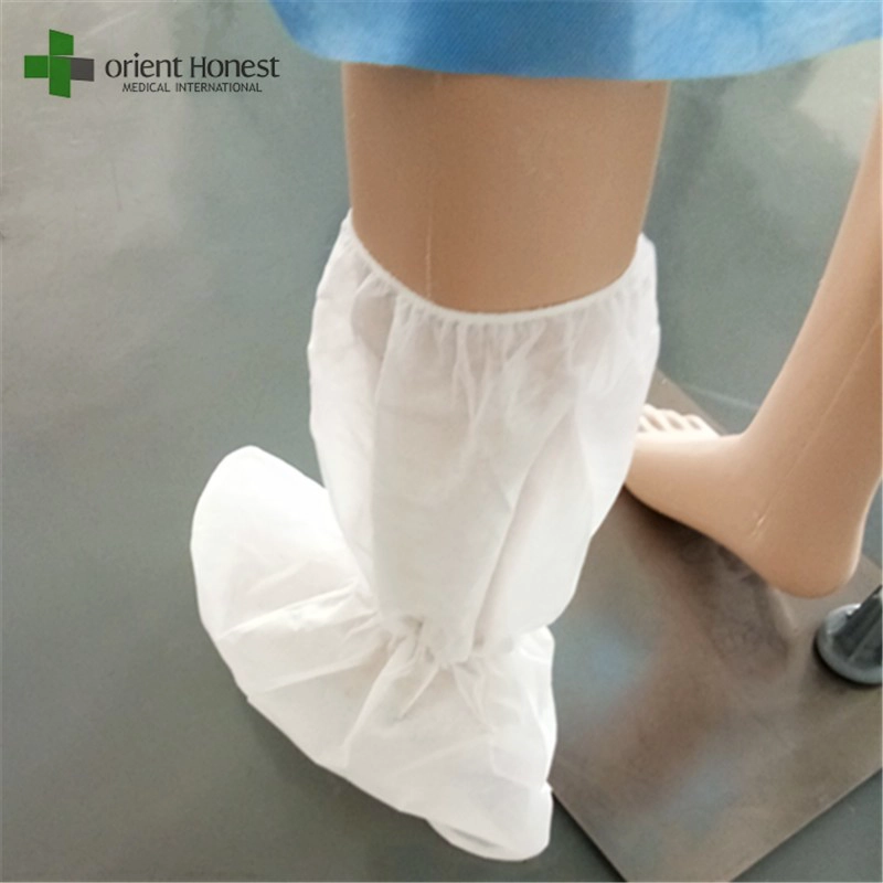 Xiantao supplier for customized PP nonwoven disposable medical footwear with elastic band