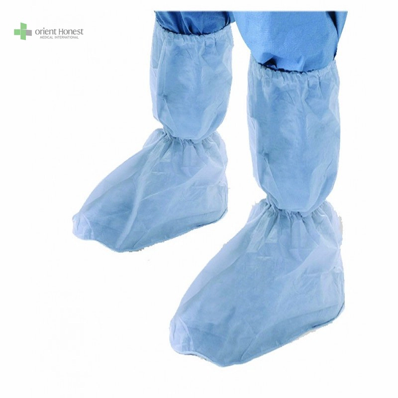 Boot sekali pakai mencakup PPE Warna Putih Produsen Medis