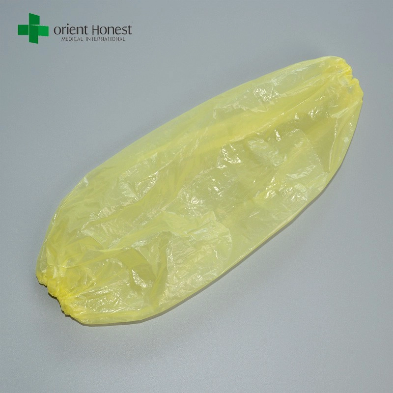 jetable manchon de bras pas cher, couverture de manchon en plastique jetable, manchon de bras imperméable jetable