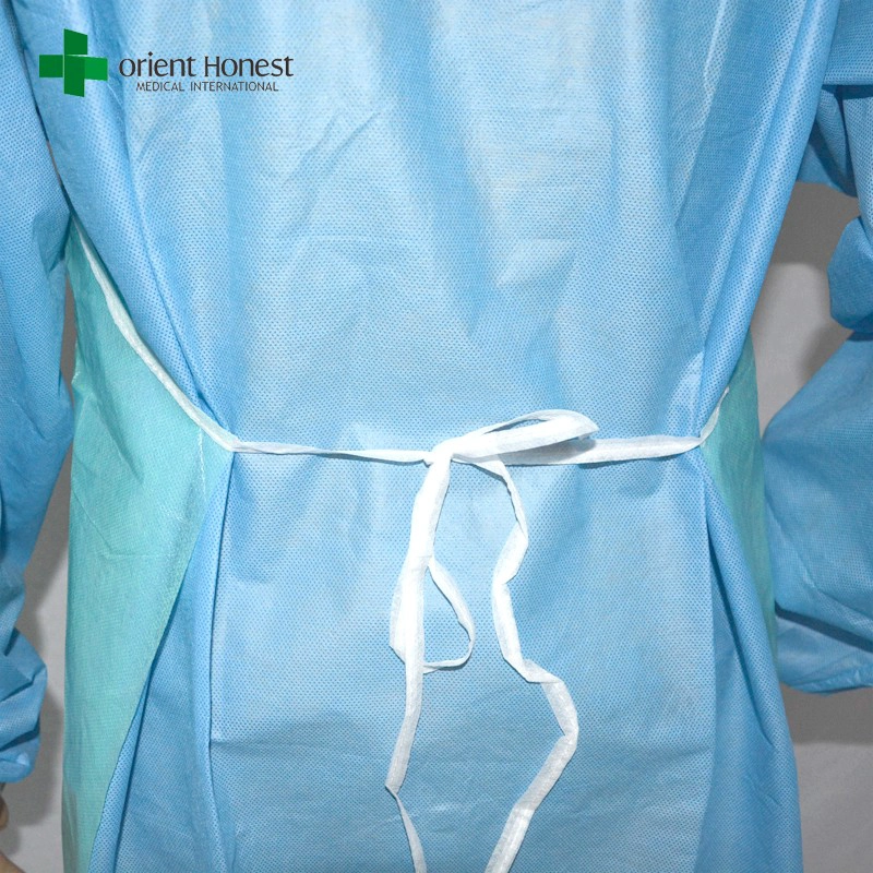 avental cirúrgico descartável, melhores vendas por atacado de plástico avental, fornecedor avental china médica