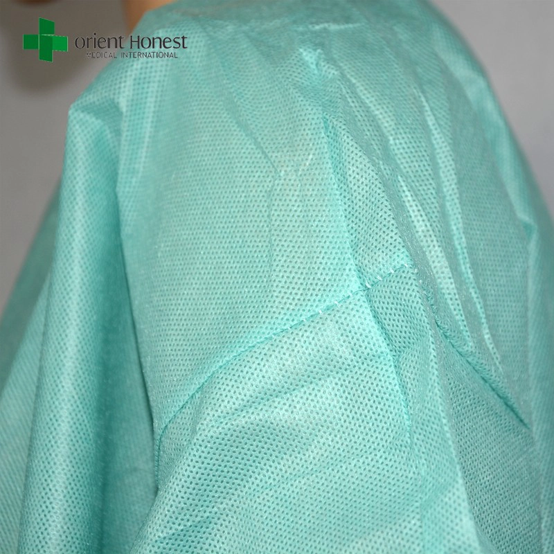 hospital use nonwoven lab coat, High Quality Medical green Lab Coat,non woven lab coat manufacturer in China