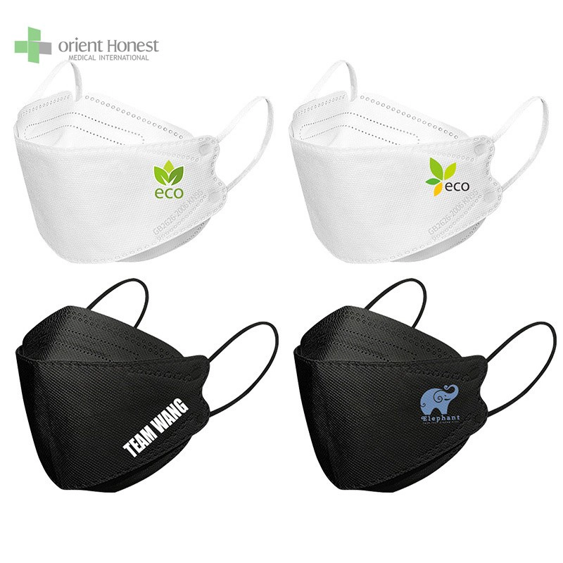 KF94 Willow Mask KF94 Korea 4 Ply Черно -белый цвет для взрослых