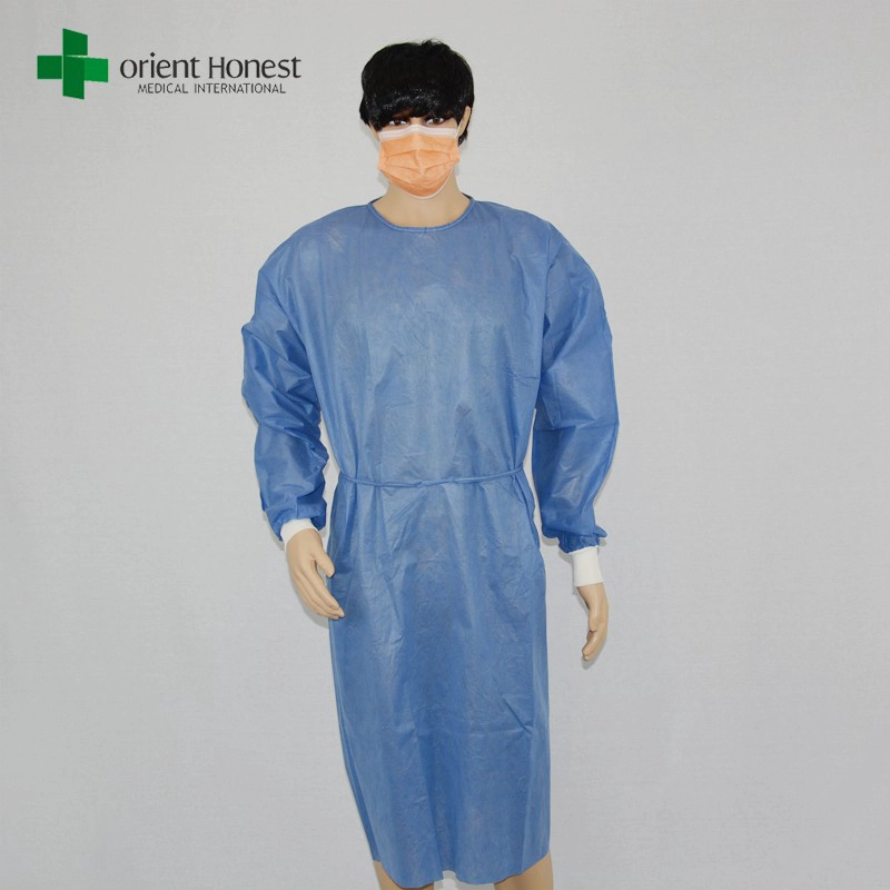 non-sterile surgery disposable gowns,non-woven fabric surgical gown for sales,China spunlace surgical gowns