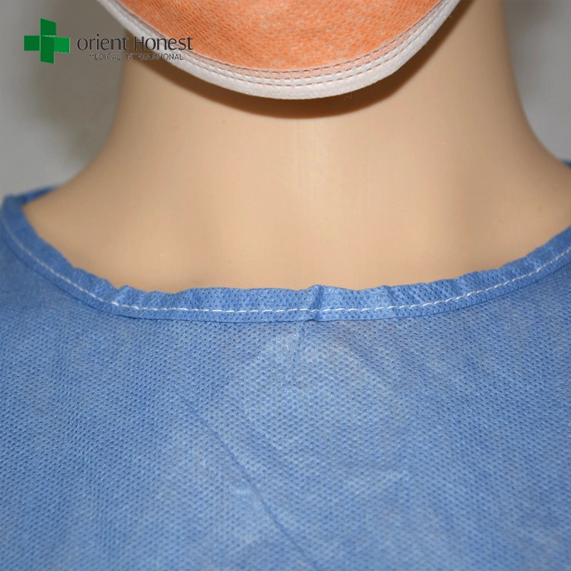 non-sterile surgery disposable gowns,non-woven fabric surgical gown for sales,China spunlace surgical gowns