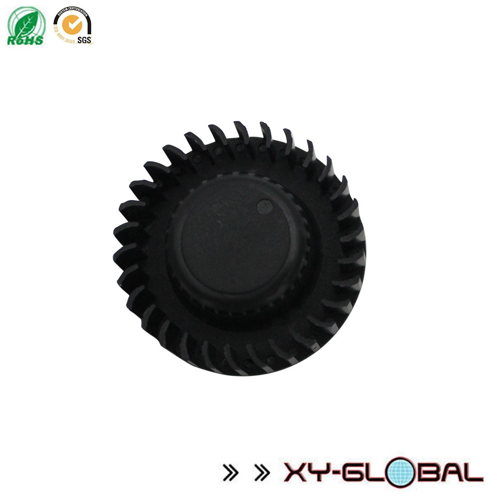 Precio a granel personalizado cilíndrico 6063 negro anodizado aluminio disipador de calor