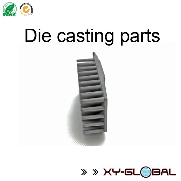 Sandblasted aluminum A380 precision die cast LED heatsink