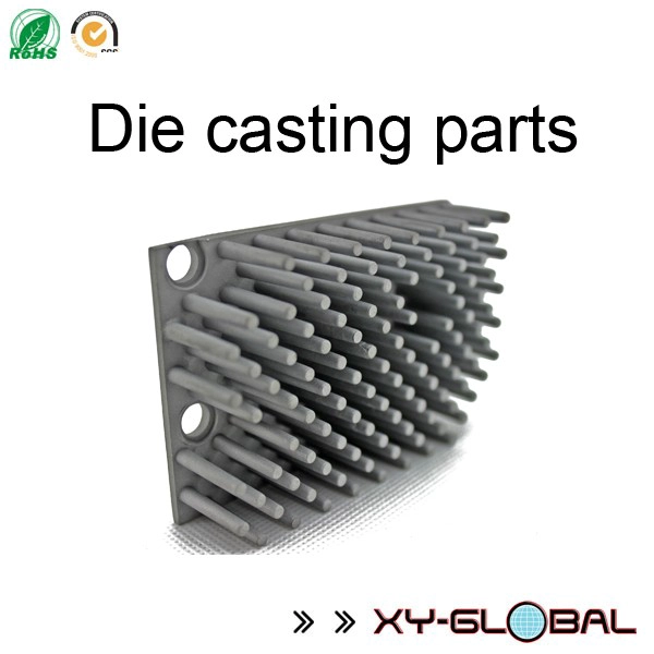Sandblasted aluminum A380 precision die cast LED heatsink