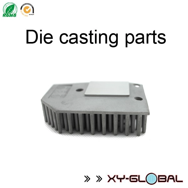 Sandblasted aluminum A380 precision die cast LED heatsink