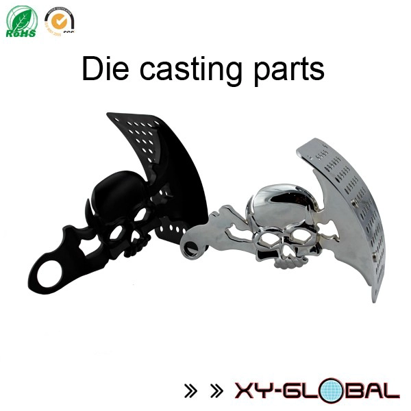 Chrome plated zinc alloy die casted motorcycle license plate