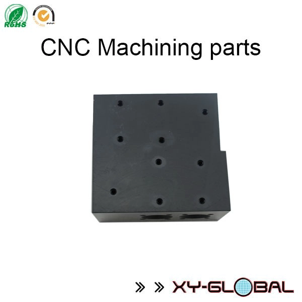 produtos cnc usinagem de alumínio anodizado preto