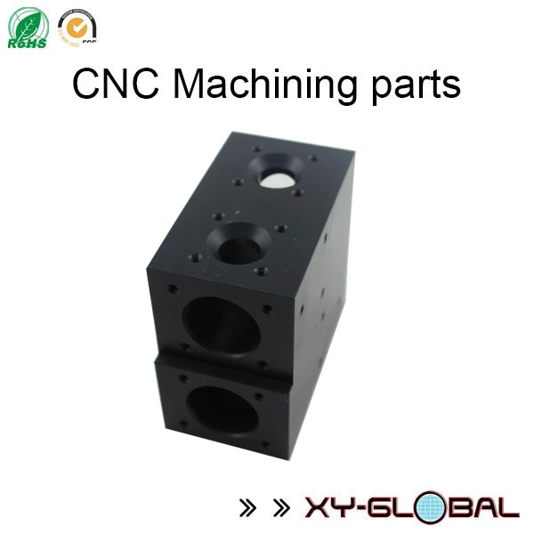 produtos cnc usinagem de alumínio anodizado preto