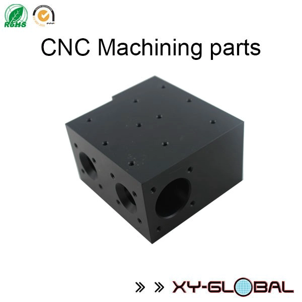 produtos cnc usinagem de alumínio anodizado preto