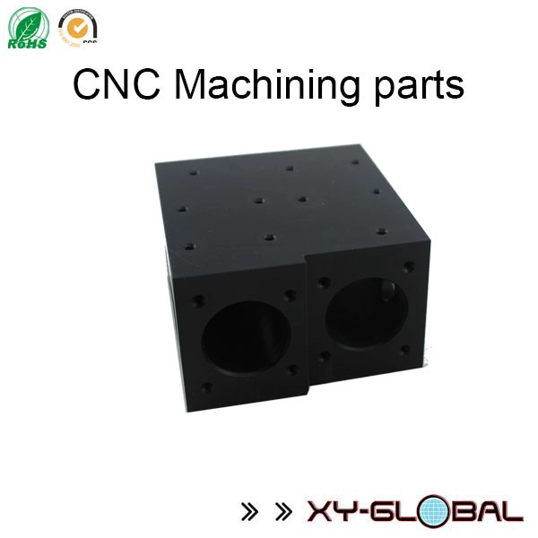 produtos cnc usinagem de alumínio anodizado preto