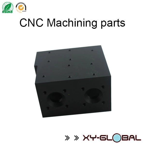 produtos cnc usinagem de alumínio anodizado preto