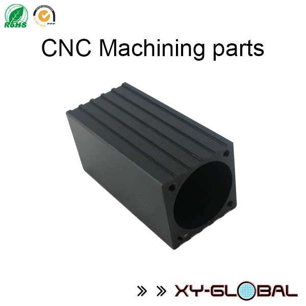 mecanizado de piezas de aluminio anodizado negro CNC