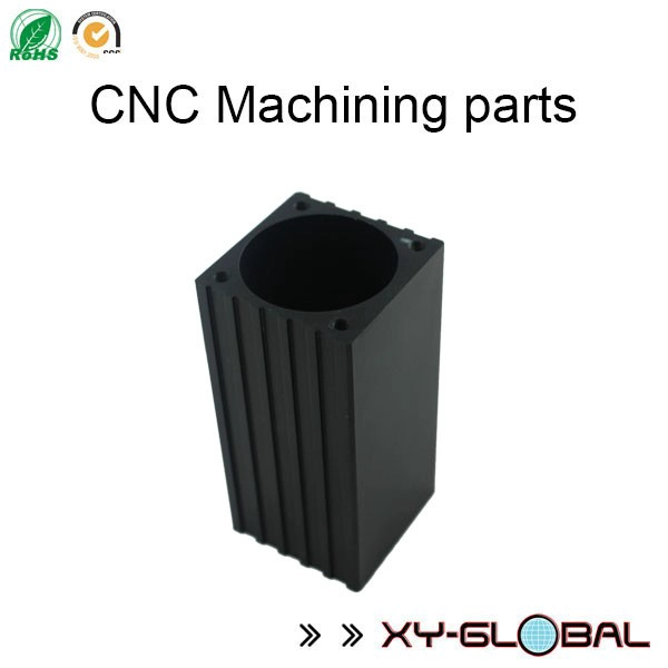 mecanizado de piezas de aluminio anodizado negro CNC