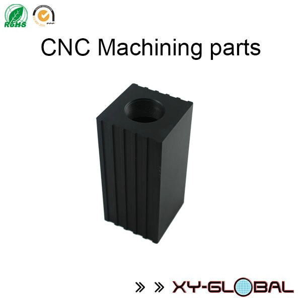mecanizado de piezas de aluminio anodizado negro CNC