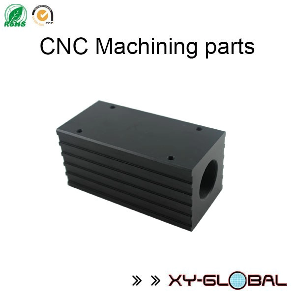 mecanizado de piezas de aluminio anodizado negro CNC