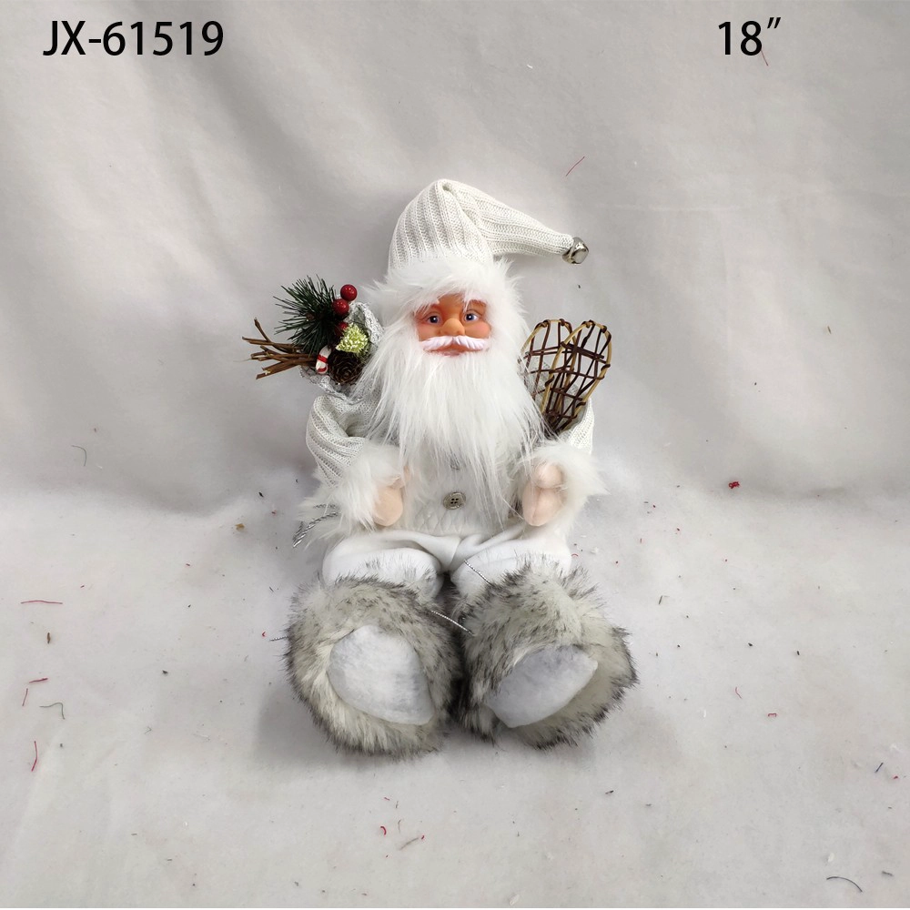 China 2021 Xmas Decorations high-end Simulation ornaments Doll Santa Claus for Display Window Scene Desktop Decor manufacturer