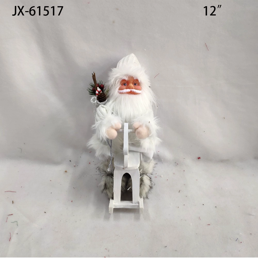 China 2021 Xmas Decorations high-end Simulation ornaments Doll Santa Claus for Display Window Scene Desktop Decor manufacturer