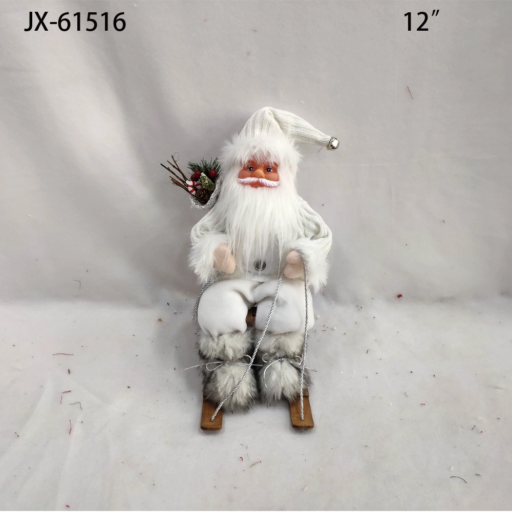 China 2021 Xmas Decorations high-end Simulation ornaments Doll Santa Claus for Display Window Scene Desktop Decor manufacturer