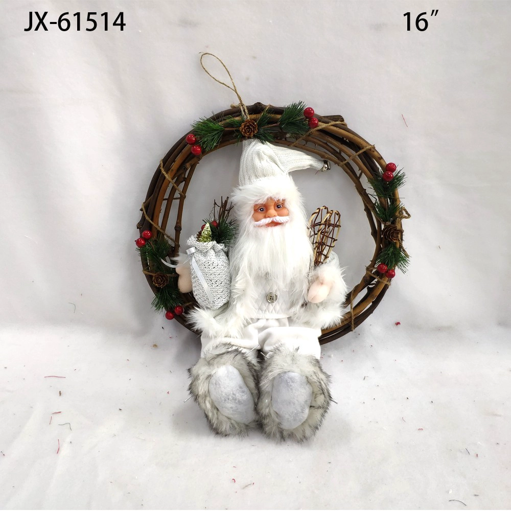 China 2021 Xmas Decorations high-end Simulation ornaments Doll Santa Claus for Display Window Scene Desktop Decor manufacturer