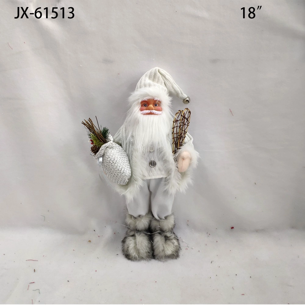 China 2021 Xmas Decorations high-end Simulation ornaments Doll Santa Claus for Display Window Scene Desktop Decor manufacturer