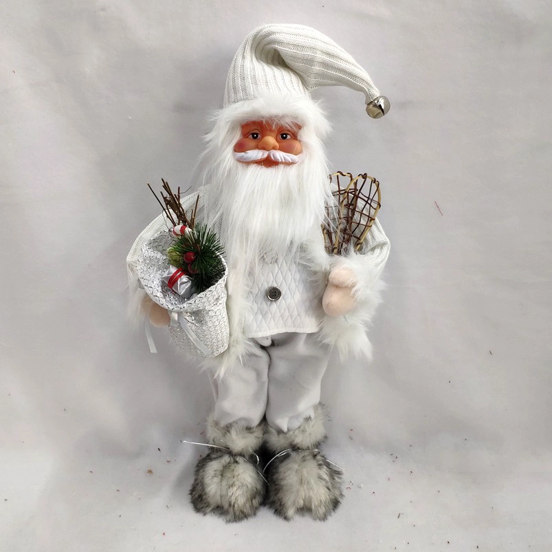 China 2021 Xmas Decorations high-end Simulation ornaments Doll Santa Claus for Display Window Scene Desktop Decor manufacturer