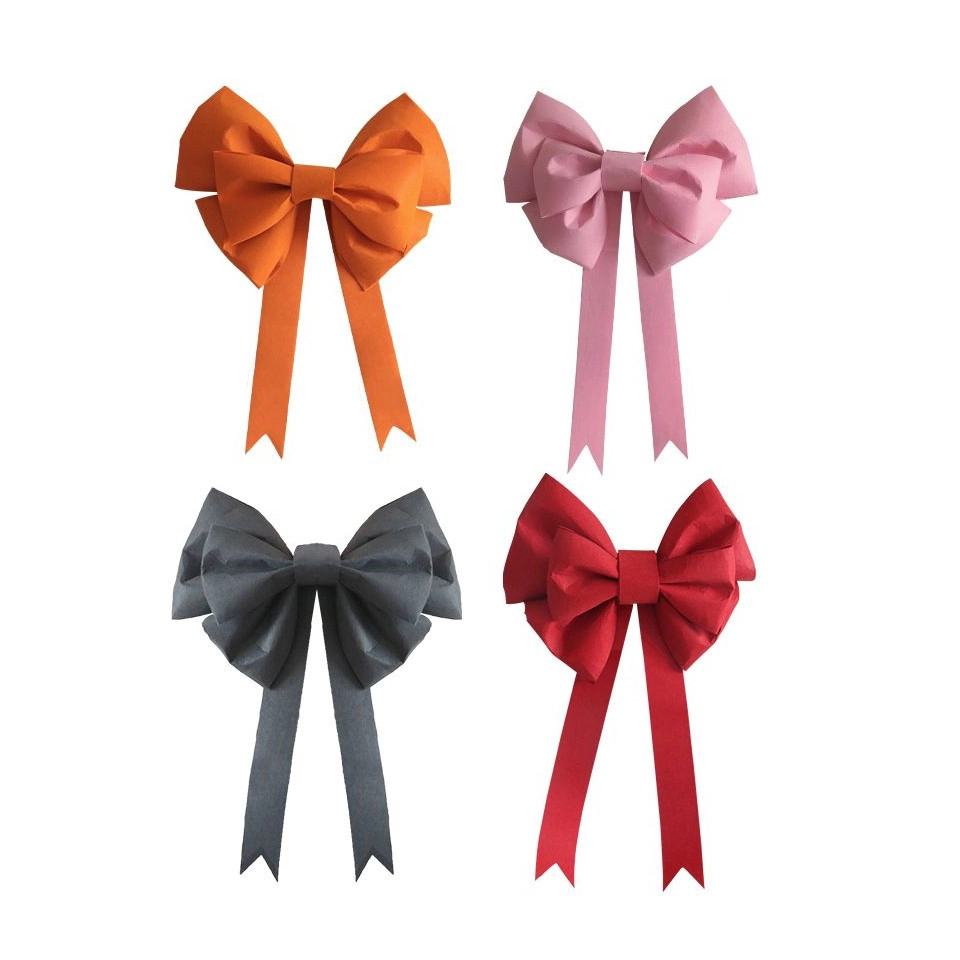 中国 Large Christmas bow for xmas tree wreath decoration Big Bows outdoor door hanging 60*75cm 制造商