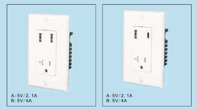 USB A and USB C charger 