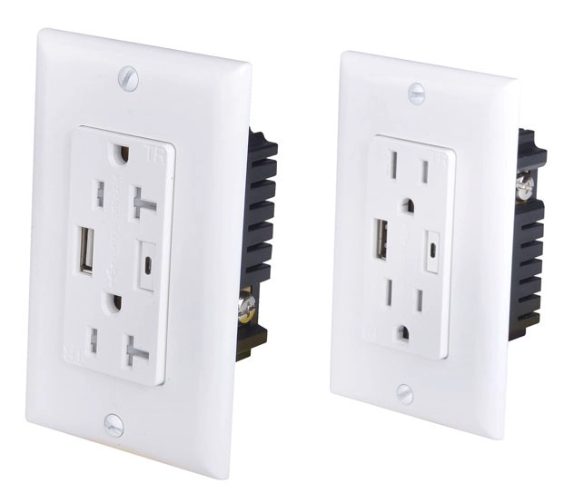USB-C duplex receptacles