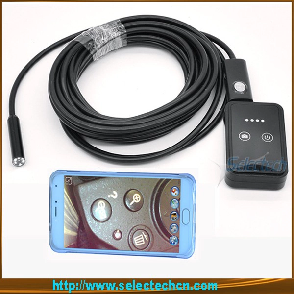 2016 Το νεότερο 9 χιλιοστών ενδοσκόπιο Borescope επιθεώρησης κάμερα φίδι wifi 6 LED για το iPhone και το Android τηλέφωνο Android εξωτερική κάμερα usb