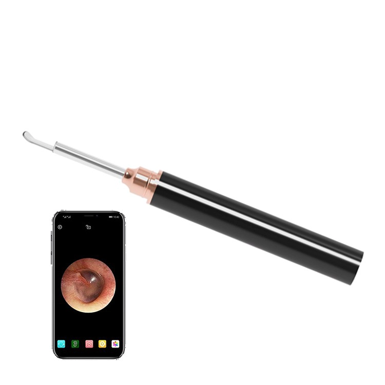 Kit d'outil d'élimination de la cire d'oreille 3.9mm Kit d'oreille Visual Intelligent imperméable Nettoyant pour le canal auditif