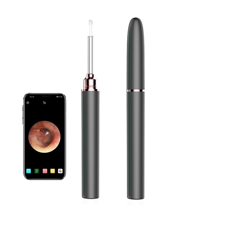 Kit d'outil d'élimination de la cire d'oreille 3.9mm Kit d'oreille Visual Intelligent imperméable Nettoyant pour le canal auditif
