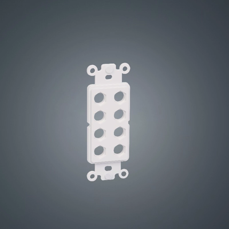 8-holes US faceplate 120 type Hexagon ABS Plastic insert plate board for Audio/Video