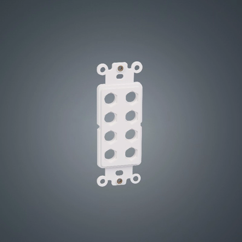 8-holes US faceplate 120 type Hexagon ABS Plastic insert plate board for Audio/Video